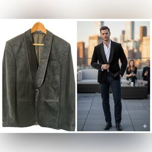 H&M Black Velvet Blazer